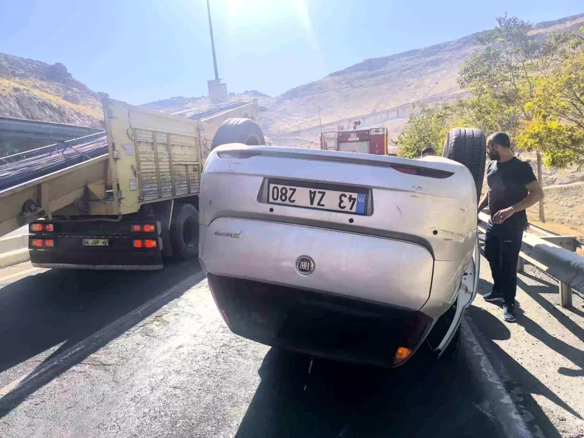 Mardin’de direksiyon hakimiyetini kaybeden sürücüden 1 yaralı