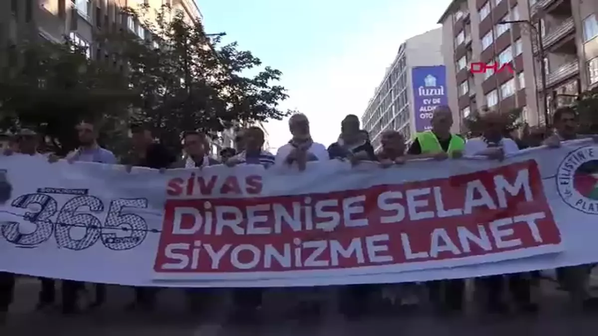 Sivas’ta Filistin İçin Yürüyüş